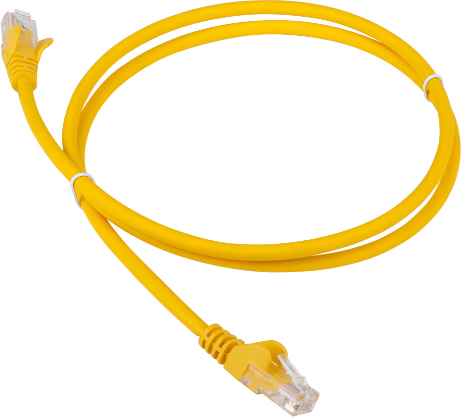 Патч-корд Lanmaster LAN-PC45/U6-2.0-YL, кат.6, UTP, 2м, LSZH, жёлтый