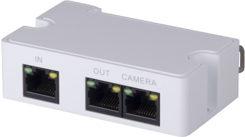 Удлинитель PoE Dahua DH-PFT1300, 3×GbE, каскадный