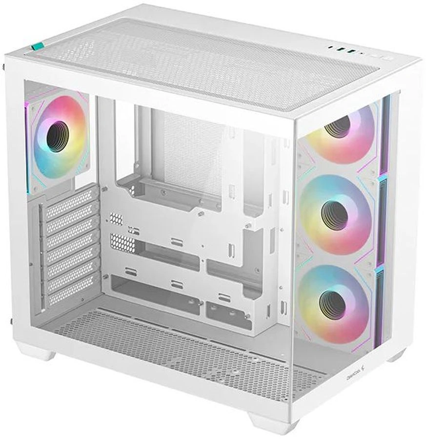 Корпус Deepcool CG530 4F WH, Midi Tower, ATX, 4×120 мм ARGB, белый