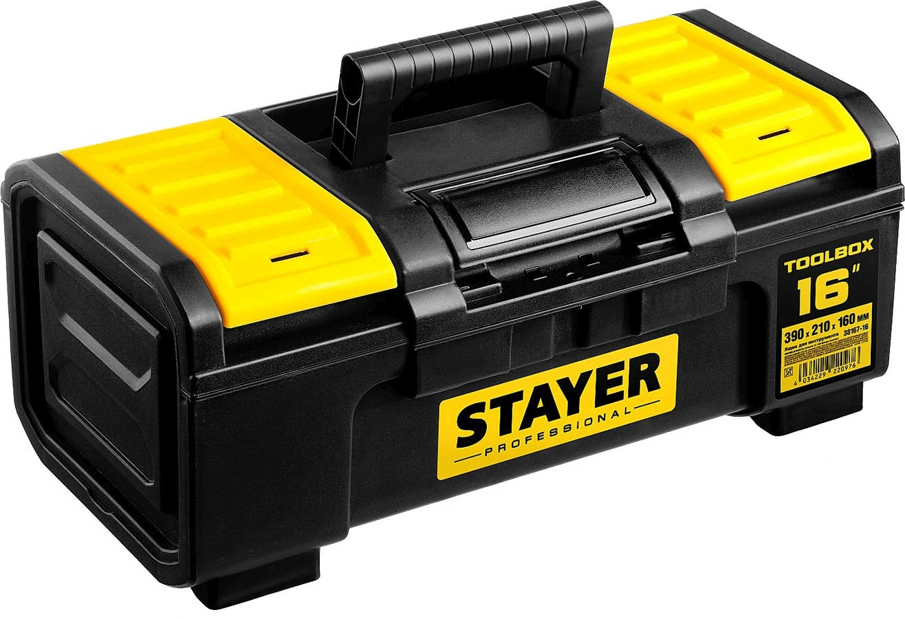 Ящик для инструментов STAYER TOOLBOX-16 Professional, 390×210×160 мм, 13 л