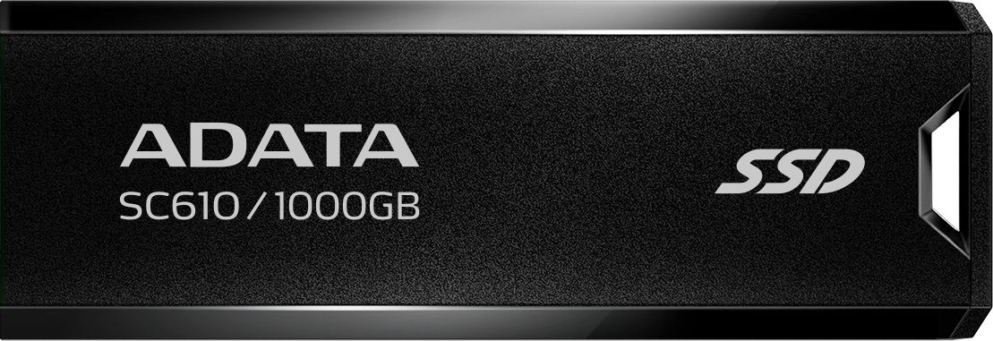 Внешний SSD A-DATA SC610-1000G-CBK/RD, 1000GB, USB 3.2 Gen2, 550/500 МБ/с