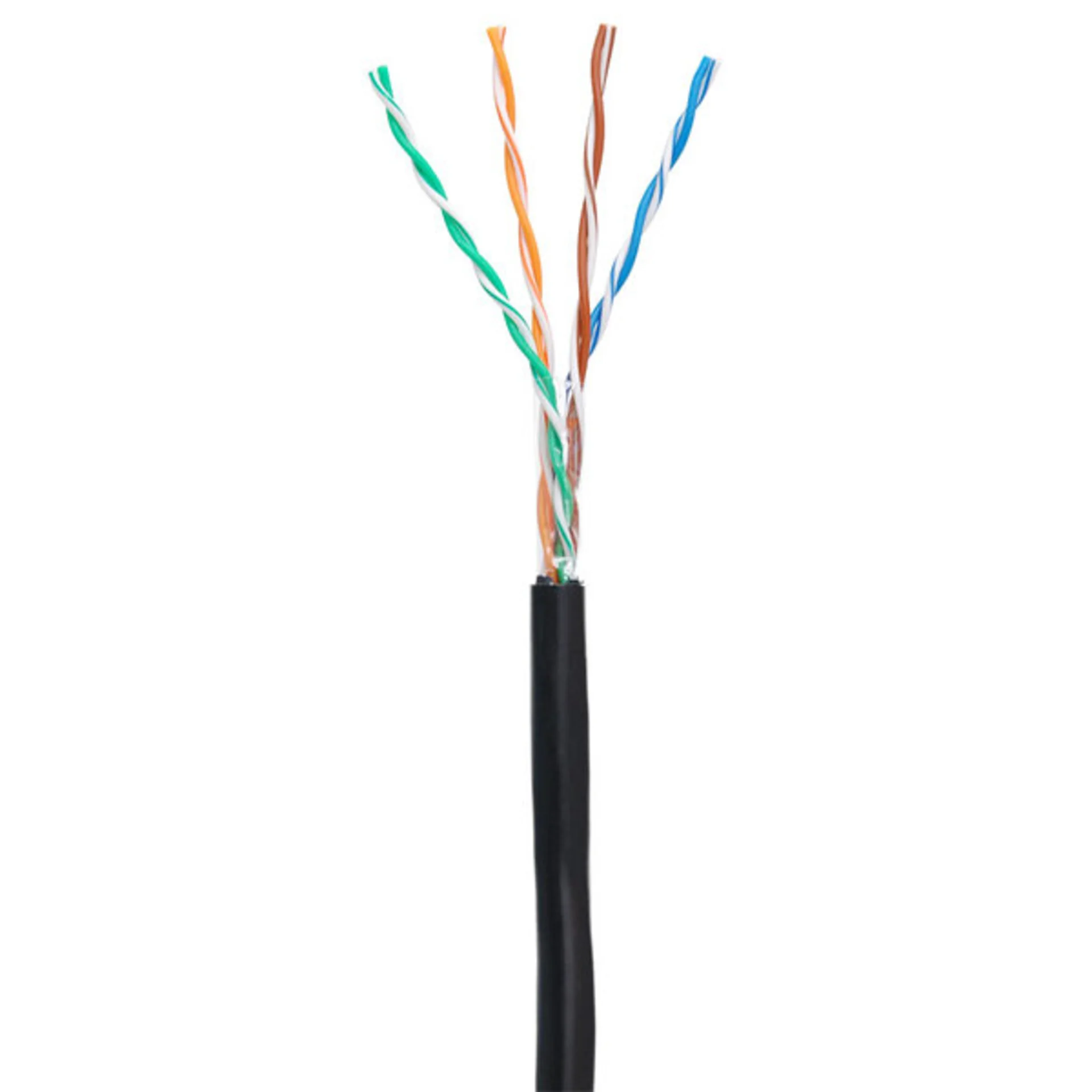 Кабель NETLAN EC-UU004-5E-PE-BK, U/UTP 4 пары, Кат.5e, PE, внешний, 305 м