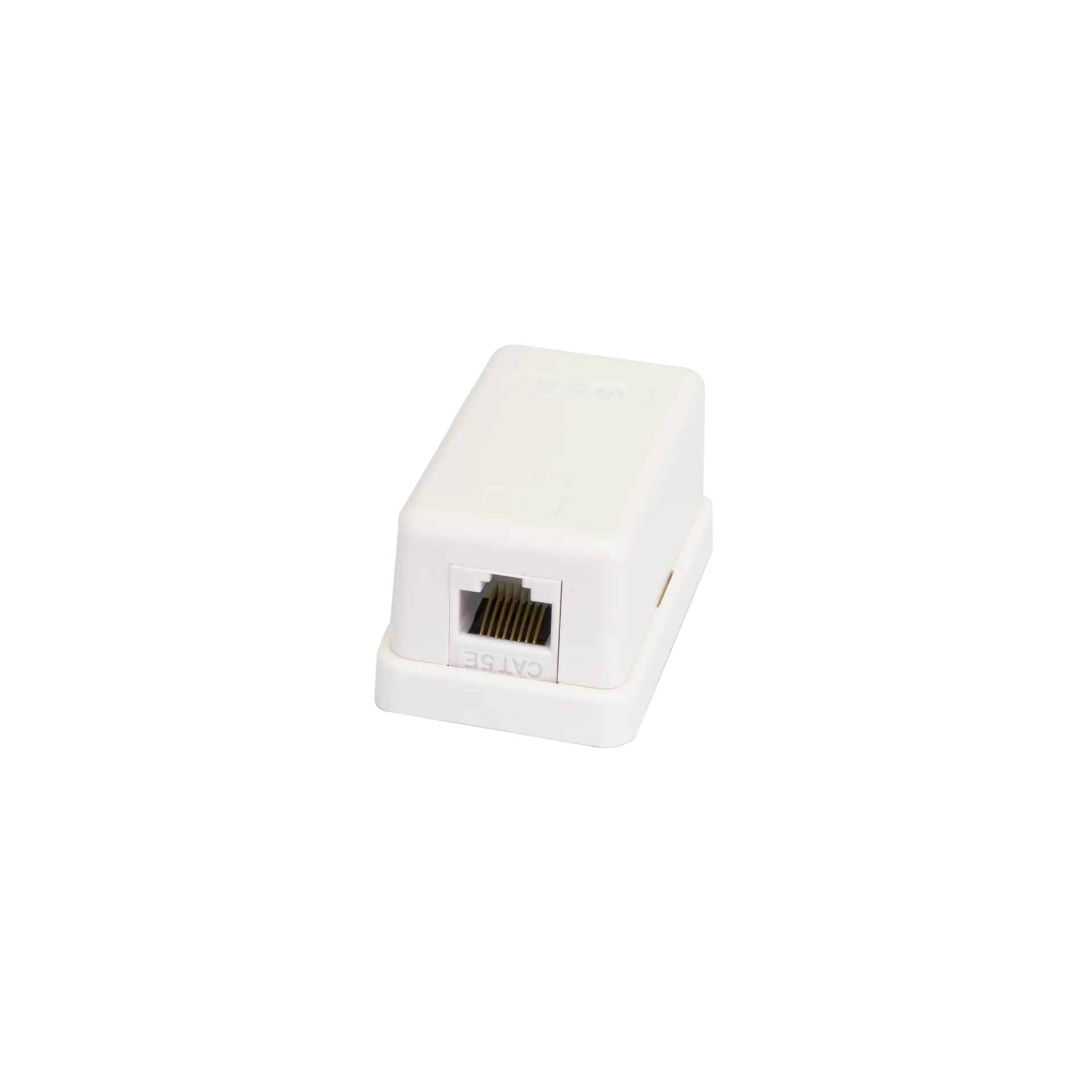 Розетка NETLAN EC-UWO-1-UD2-WT-10, 1 порт, RJ45, кат.5e, неэкранированная, белая
