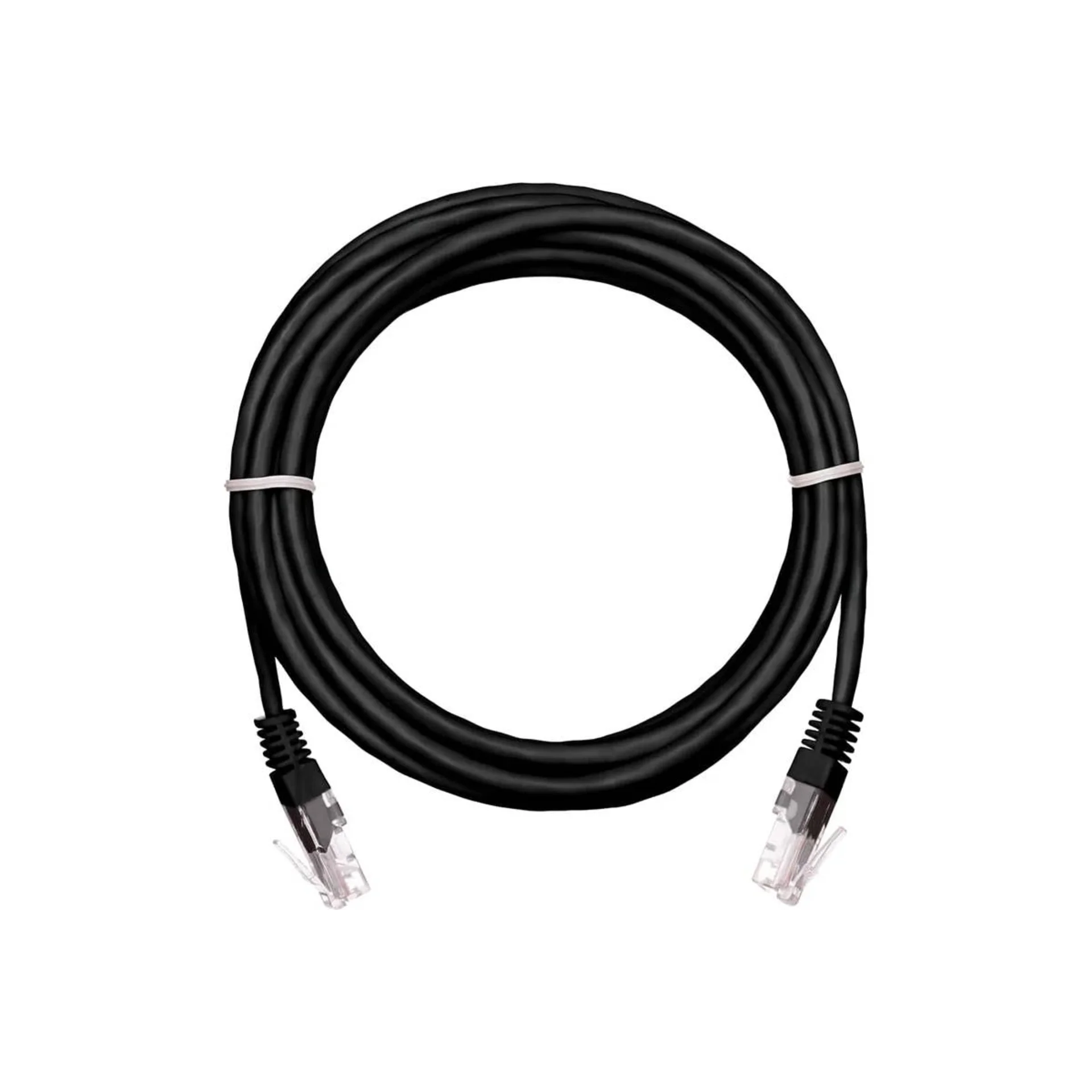 Патч-корд NETLAN EC-PC4UD55B-BC-PVC-100-BK-5, U/UTP Cat.5e, 10 м, черный