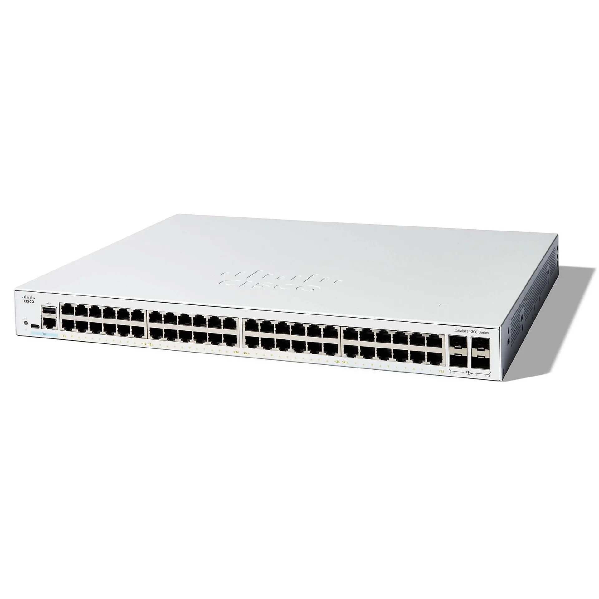 Коммутатор Cisco Catalyst C1300-48T-4X, 48×1GbE, 4×SFP+ 10G, L3, управляемый