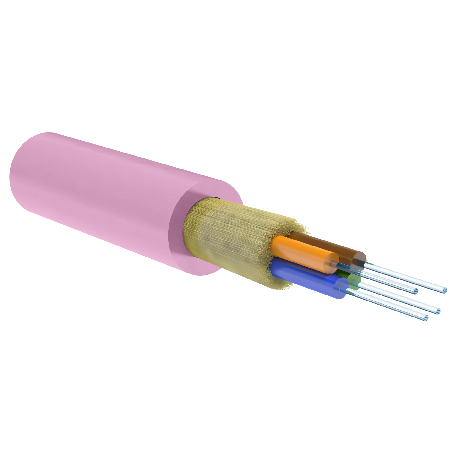 Кабель оптический Alpha Mile Distribution 608-04-04, 4 волокна OM4, LSZH нг(A)-HFLTx, 4,7 мм