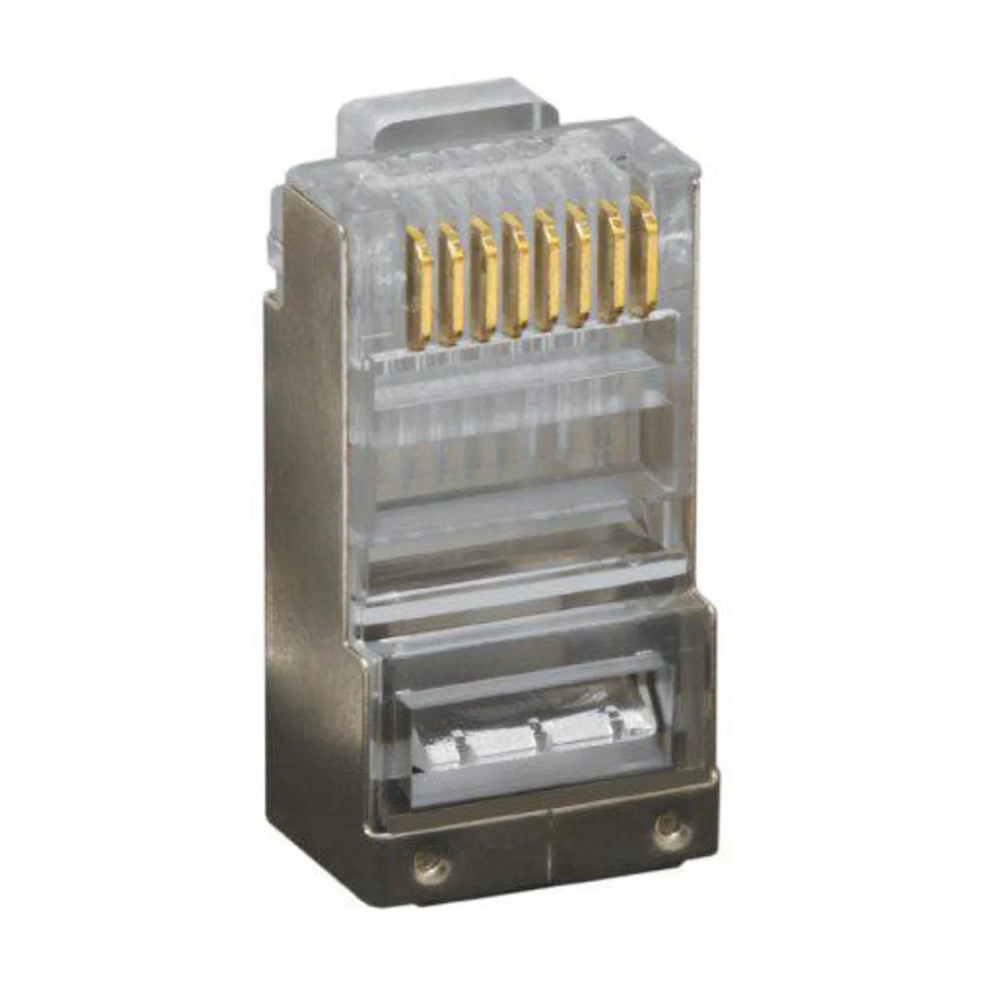 Коннектор SNR SNR-RJ-45s, RJ-45 8P8C, cat.5e, экранированный, 100 шт
