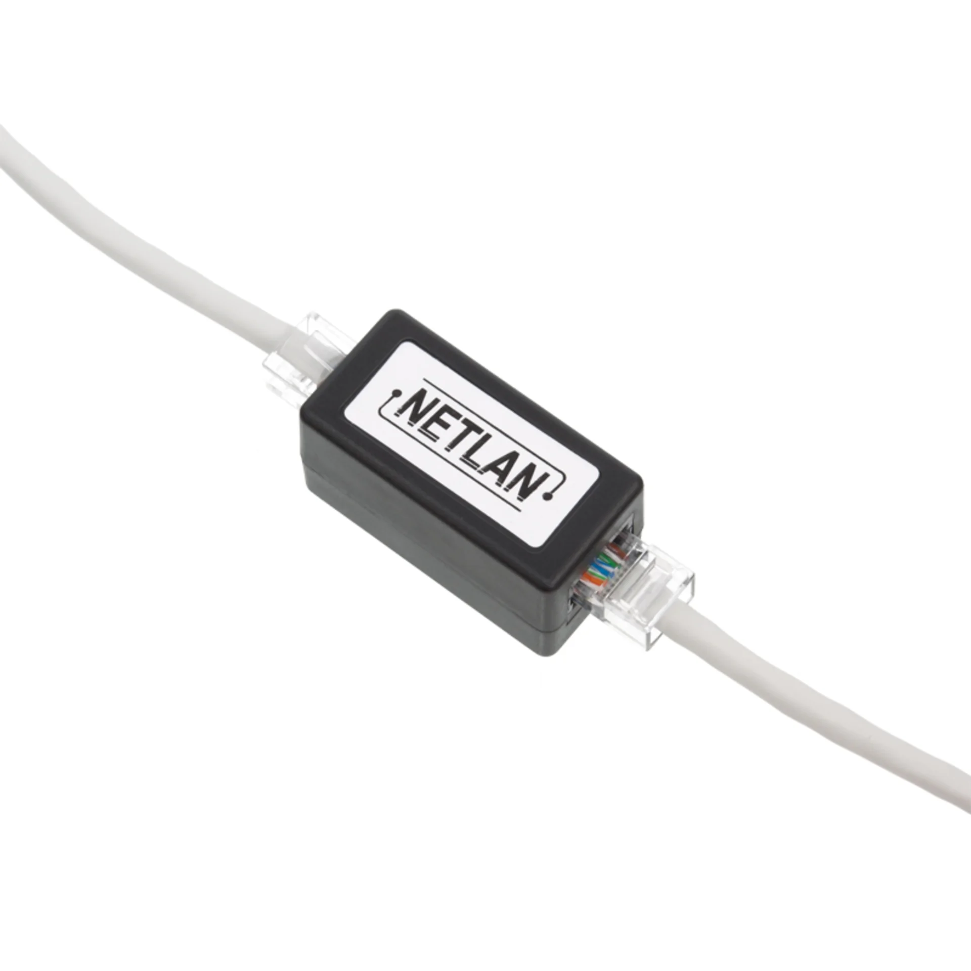 Соединитель кабельный NETLAN EC-UCB-55-UD2-BK-10, RJ45-RJ45 (8P8C), Кат.5e, неэкранированный, 10 шт.
