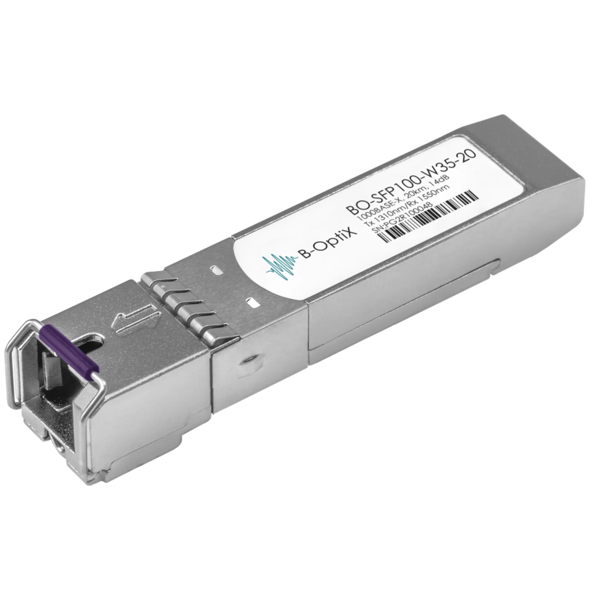 Оптический модуль B-OptiX BO-SFP100-W35-20, SFP, 100 Мбит/с, 1310/1550 нм, до 20 км, SC