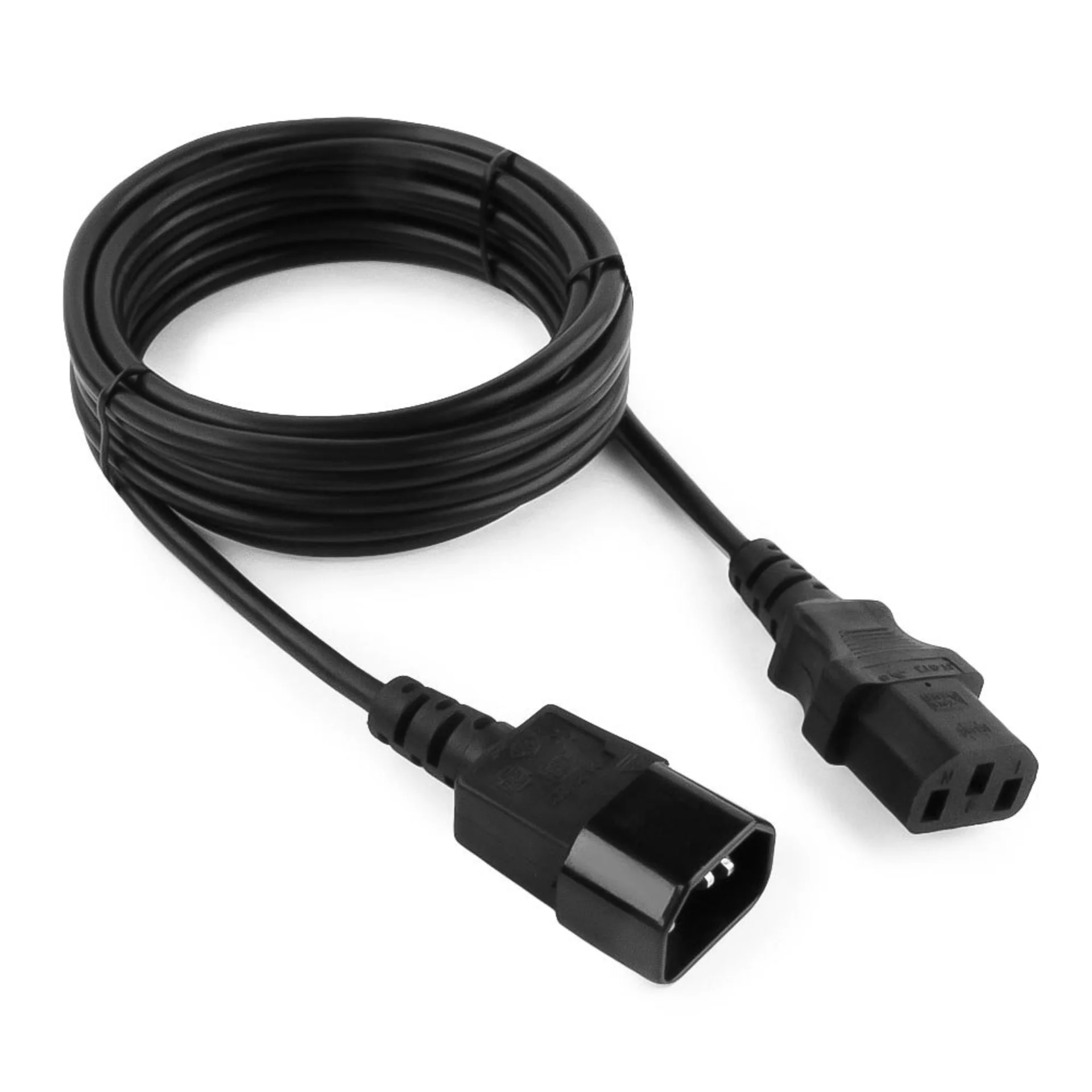 Кабель питания Cablexpert PC-C14-C13-10A-5, IEC320-C14/IEC320-C13, 10 А, 220 В, 5 м