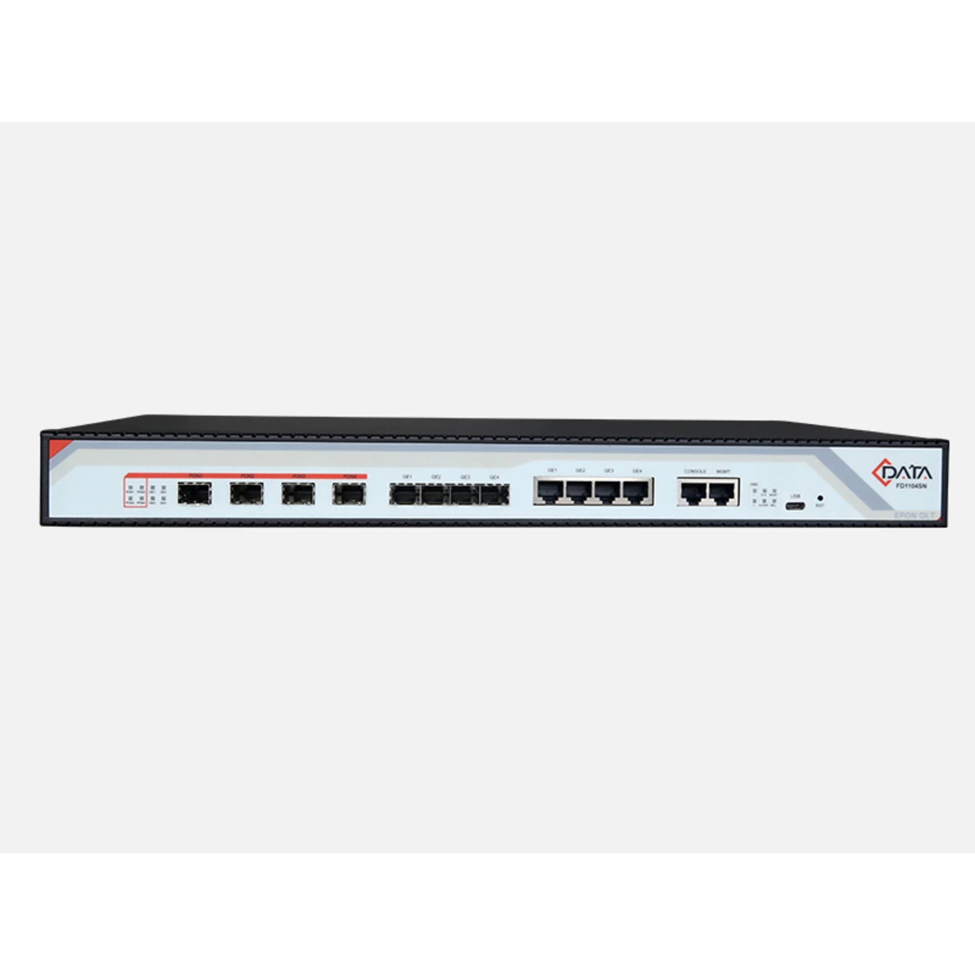 OLT C-DATA FD1104SN-R1, 4×GEPON, 4×GE комбо, 1U