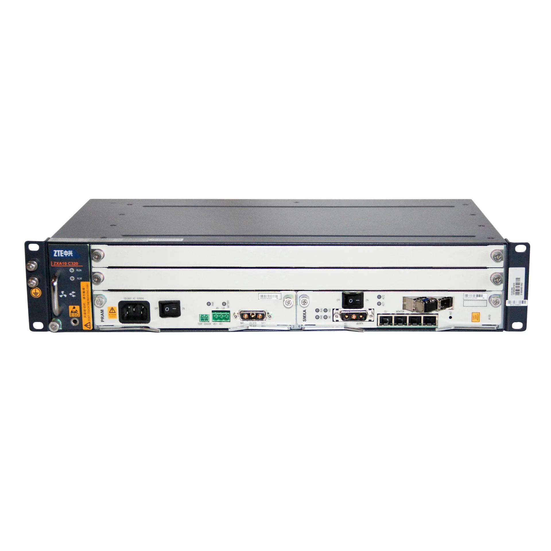 Шасси ZTE ZXA10 C320 10G-AC, OLT GPON, 2U, 2 слота, AC