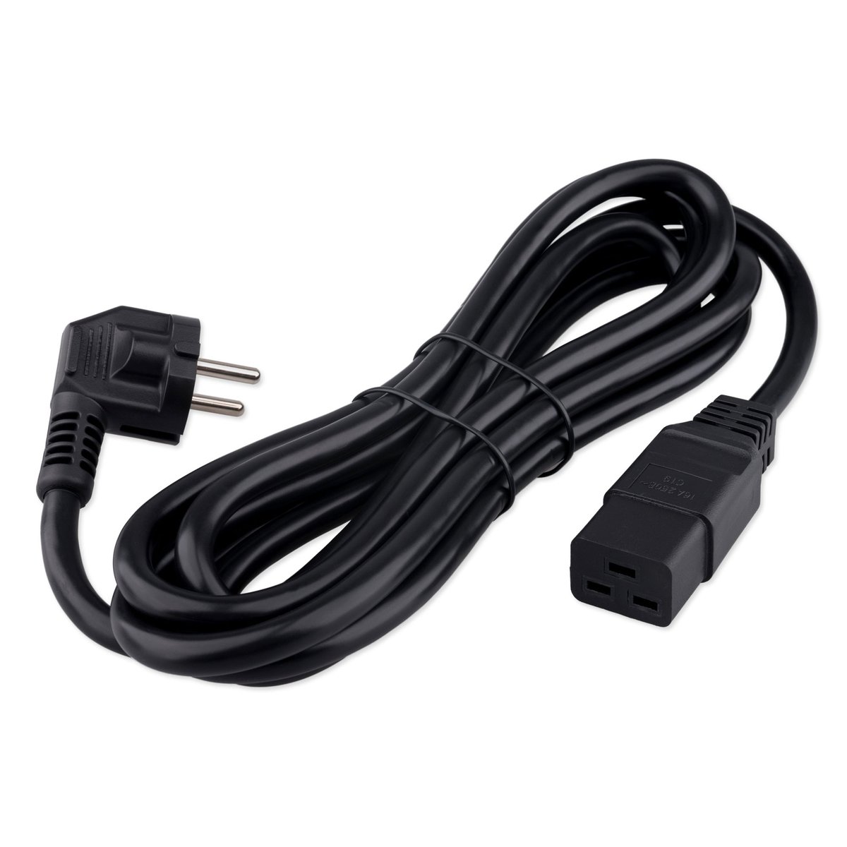 Кабель питания Cablexpert PC-S22-C19-2.5-3M, Schuko–IEC C19, 3×2.5 мм², 16 А, 3 м