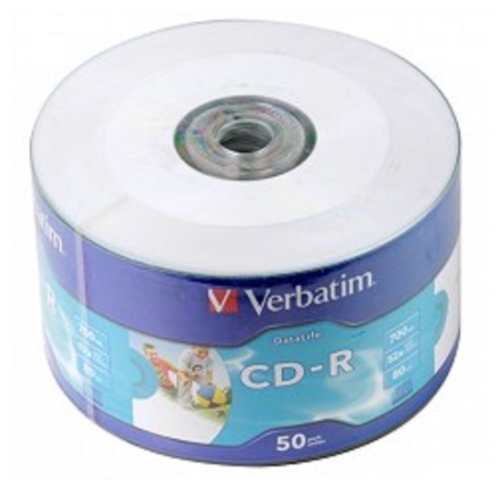 Диски CD-R Verbatim 43794, 700MB, 52x, Ink Printable, 50 шт