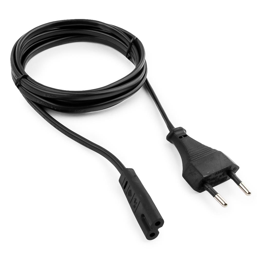 Кабель питания Gembird PC-184/2-1.8M, CEE 7/16 — IEC C7, 1.8 м, черный