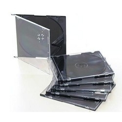 Коробка для CD/DVD CMC CDB-sl, черная, 200 шт.