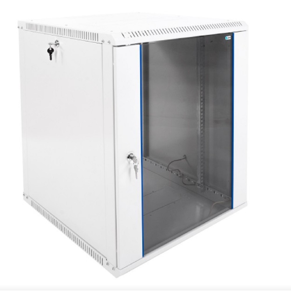 Шкаф телекоммуникационный настенный ЦМО ШРН-Э-15.650, 15U, 19", стеклянная дверь, серый