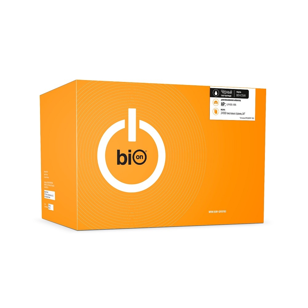 Картридж Bion BCR-CC364X, для HP, чёрный, с чипом