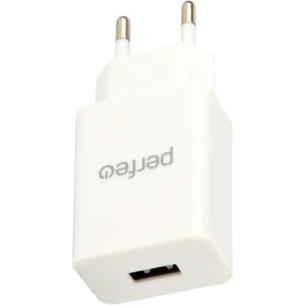 Сетевое зарядное устройство Perfeo I4656, USB-A, 5 В / 1 А, 5 Вт, белое