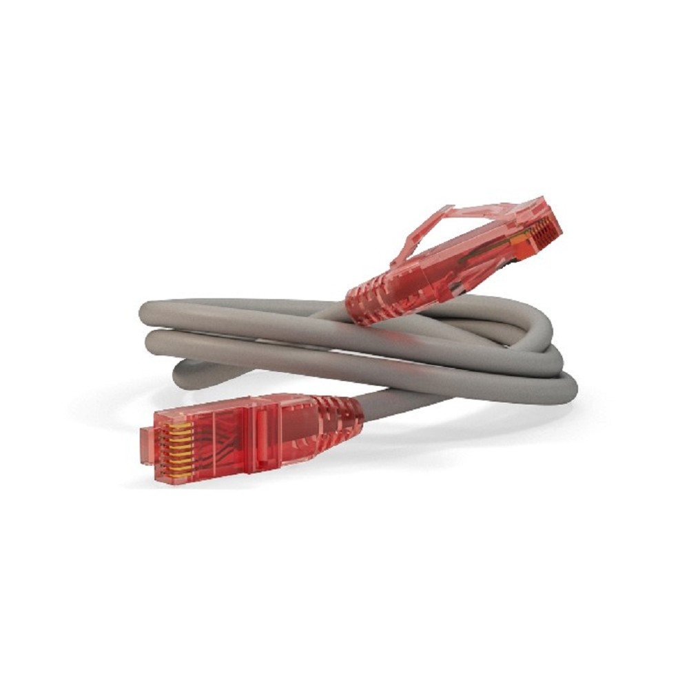 Патч-корд Hyperline PC-LPM-UTP-RJ45-RJ45-C5e-3M-LSZH-GY, Cat.5e, U/UTP, 3 м, LSZH