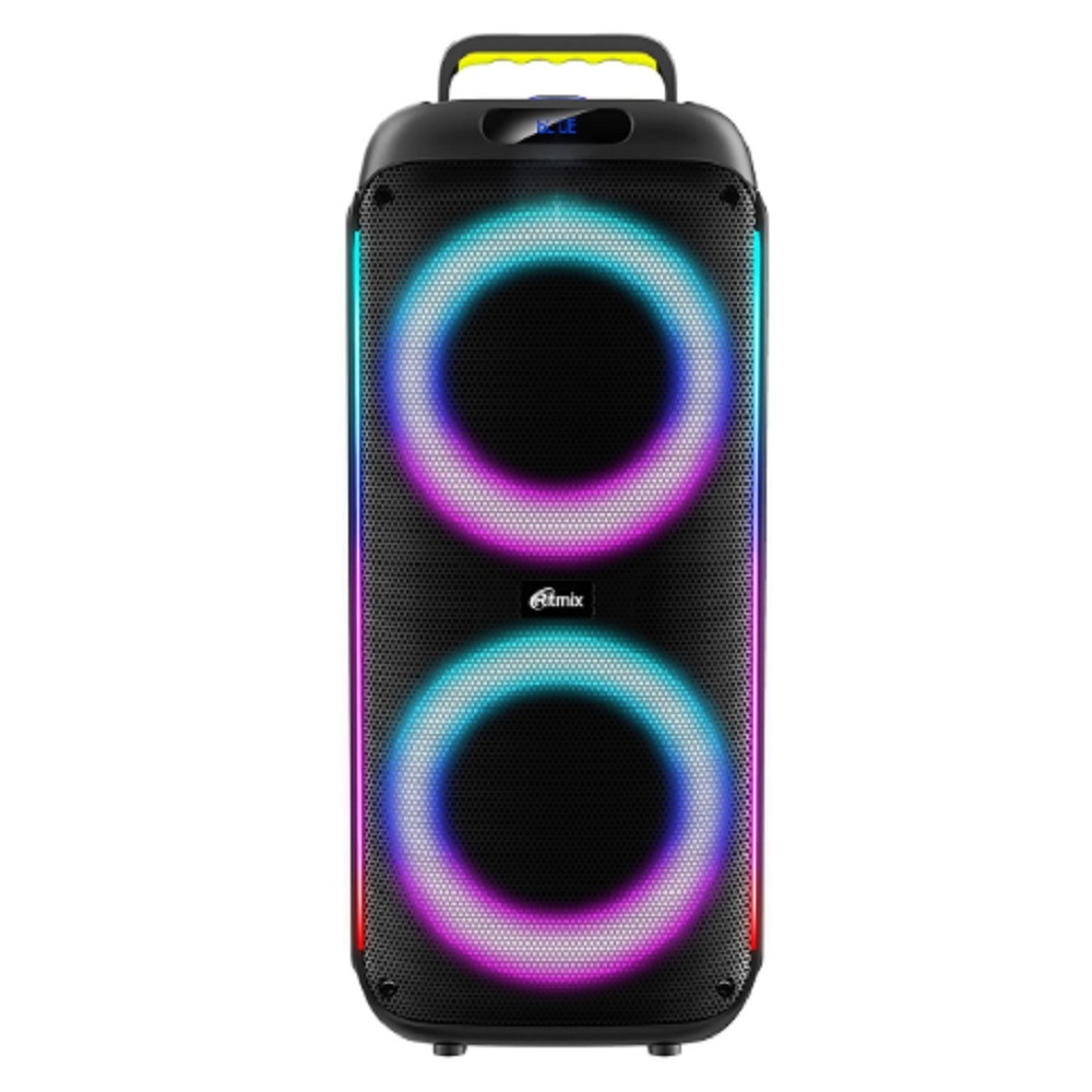 Колонка RITMIX SP-560B, Bluetooth, FM, RGB, 6.5"+6.5"+1.5"