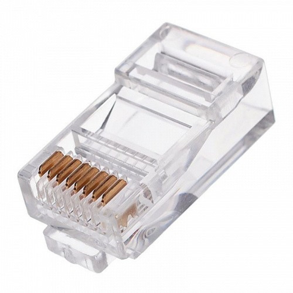 Коннектор Cablexpert LC-PTU-01/100, RJ-45 (8P8C), кат.5e, сквозной, 100 шт