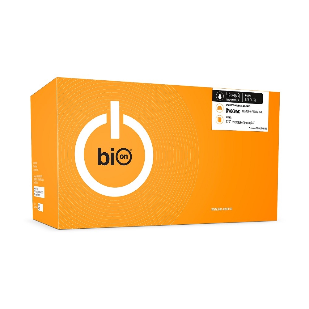 Картридж лазерный Bion BCR-TK-1170, черный, 7200 стр, с чипом