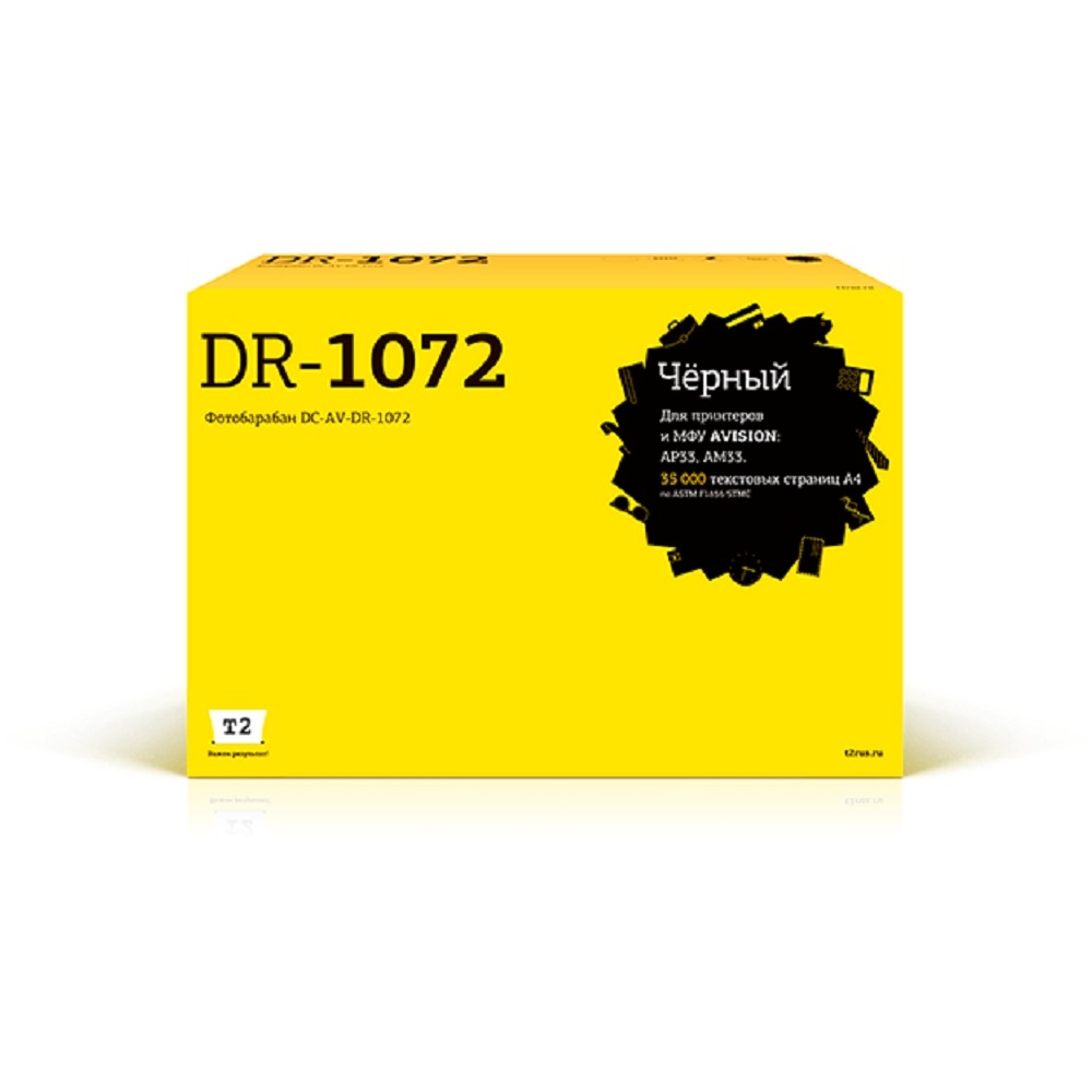 Фотобарабан T2 DC-AV-DR-1072, чёрный, 35000 стр., с чипом, для Avision AP33/AM33