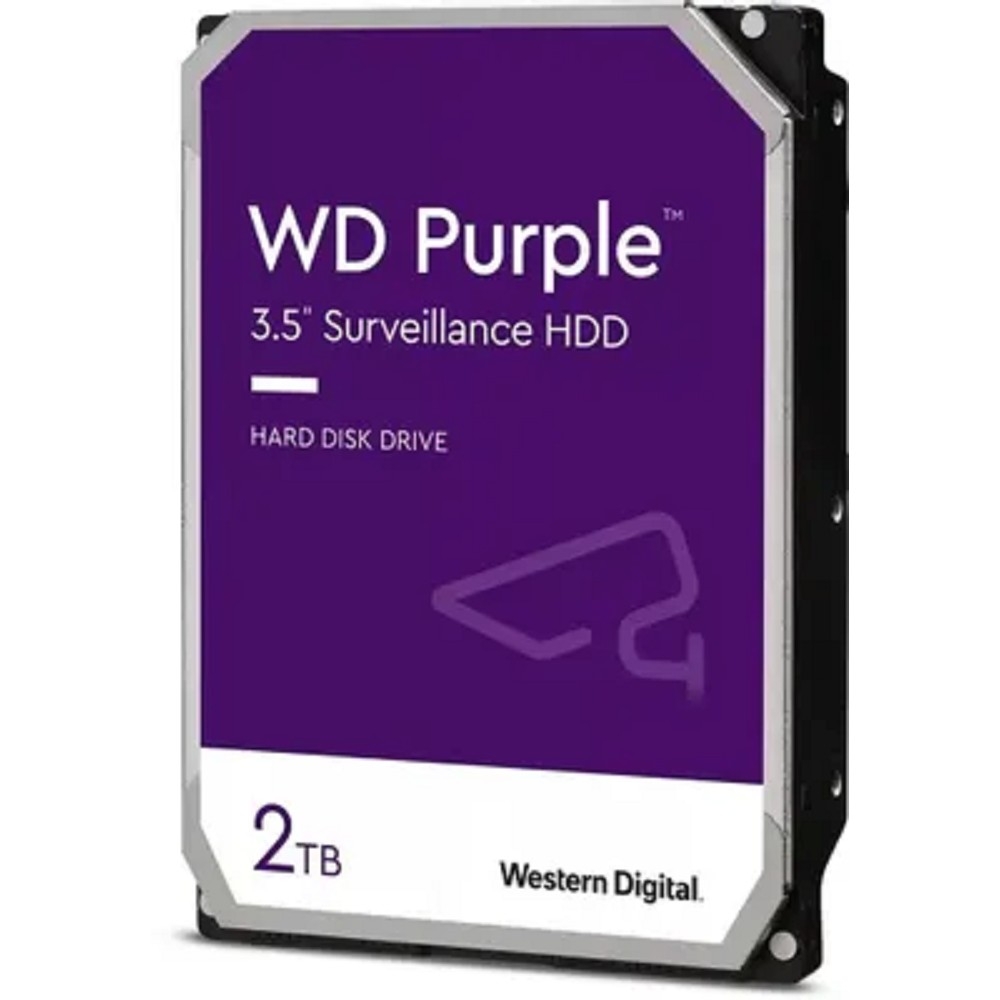 Жесткий диск Western Digital WD23PURZ, 3.5", 2TB, SATA 3, 5400RPM, 64MB