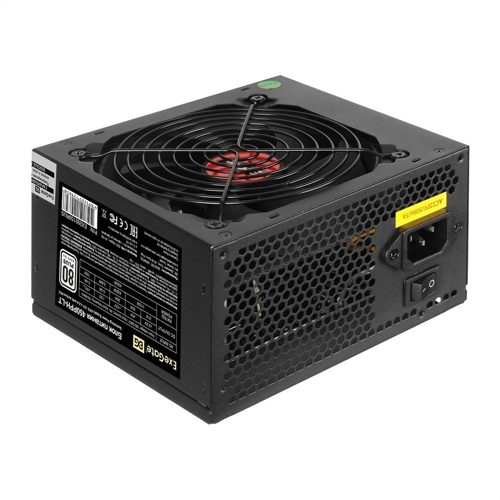 Блок питания EXEGATE EX292150RUS, 450W, ATX, 80 PLUS, APFC