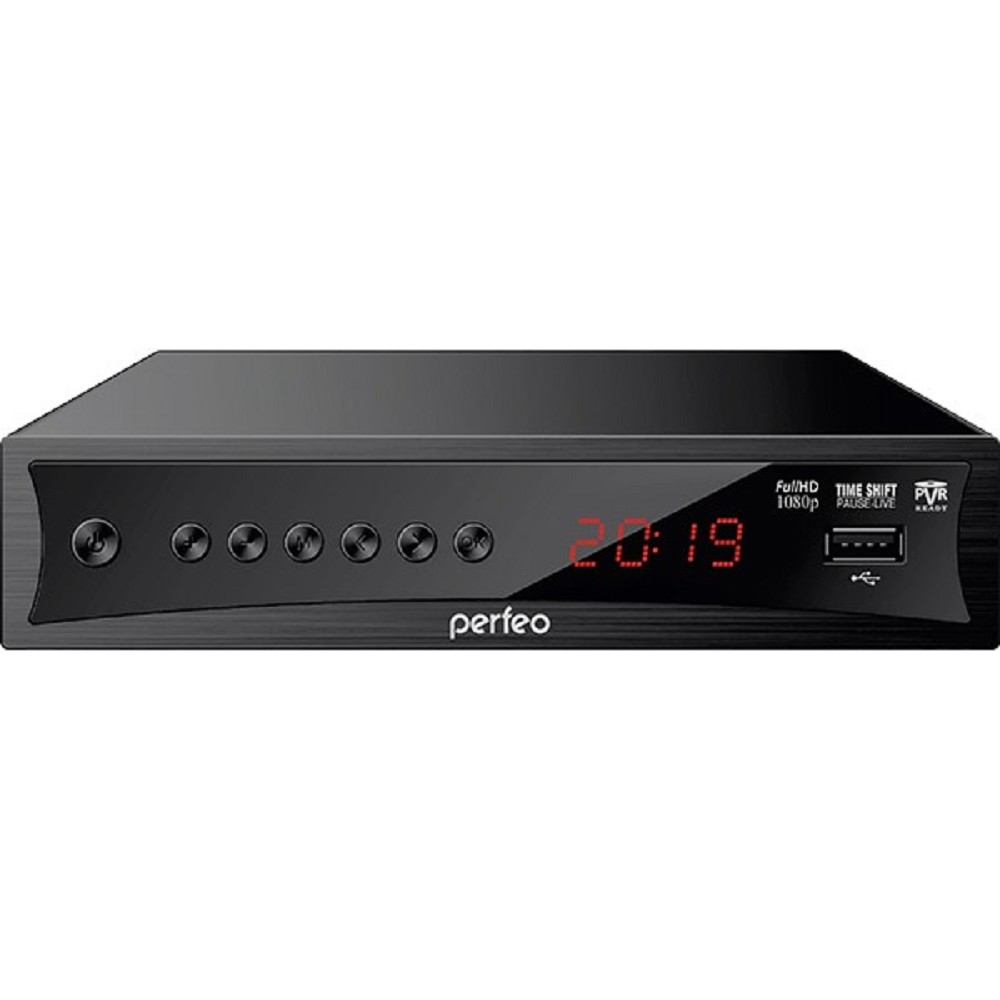 ТВ-приставка Perfeo PF_A4413, DVB-T2/C, Wi-Fi, IPTV, HDMI, 2 USB, Dolby Digital