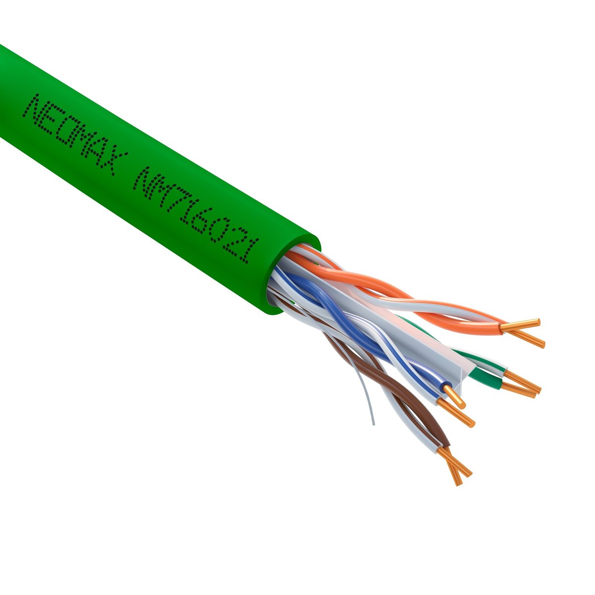 Кабель Neomax NM716021, U/UTP Cat.6, 305 м, зеленый