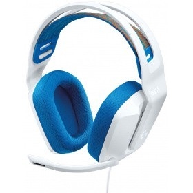 Гарнитура Logitech G335, 40 мм, 3.5 мм, проводная, белая
