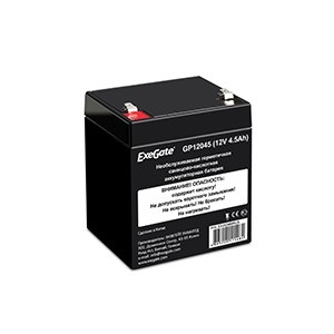 Аккумуляторная батарея ExeGate EX282960RUS, 12 В, 4.5 А·ч, AGM