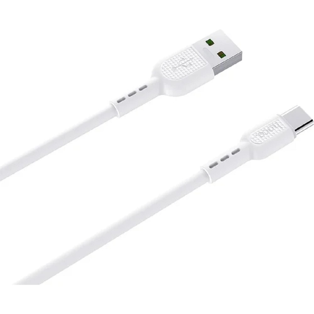 Кабель Hoco HC-06126, USB 2.0 AM/Type-C, 5A, 1м, белый