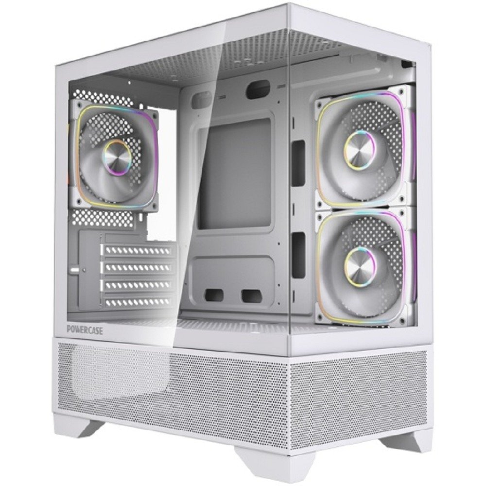 Корпус Powercase CVMM4W-A3, Vision Micro M4W, mATX, Type-C, ARGB
