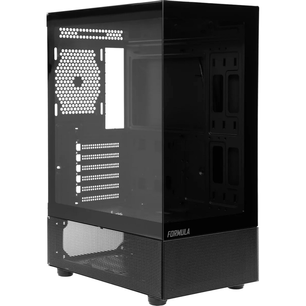 Корпус ПК Formula Crystal Z1 черный, ATX, 2xUSB 2.0, 1xUSB 3.0, audio