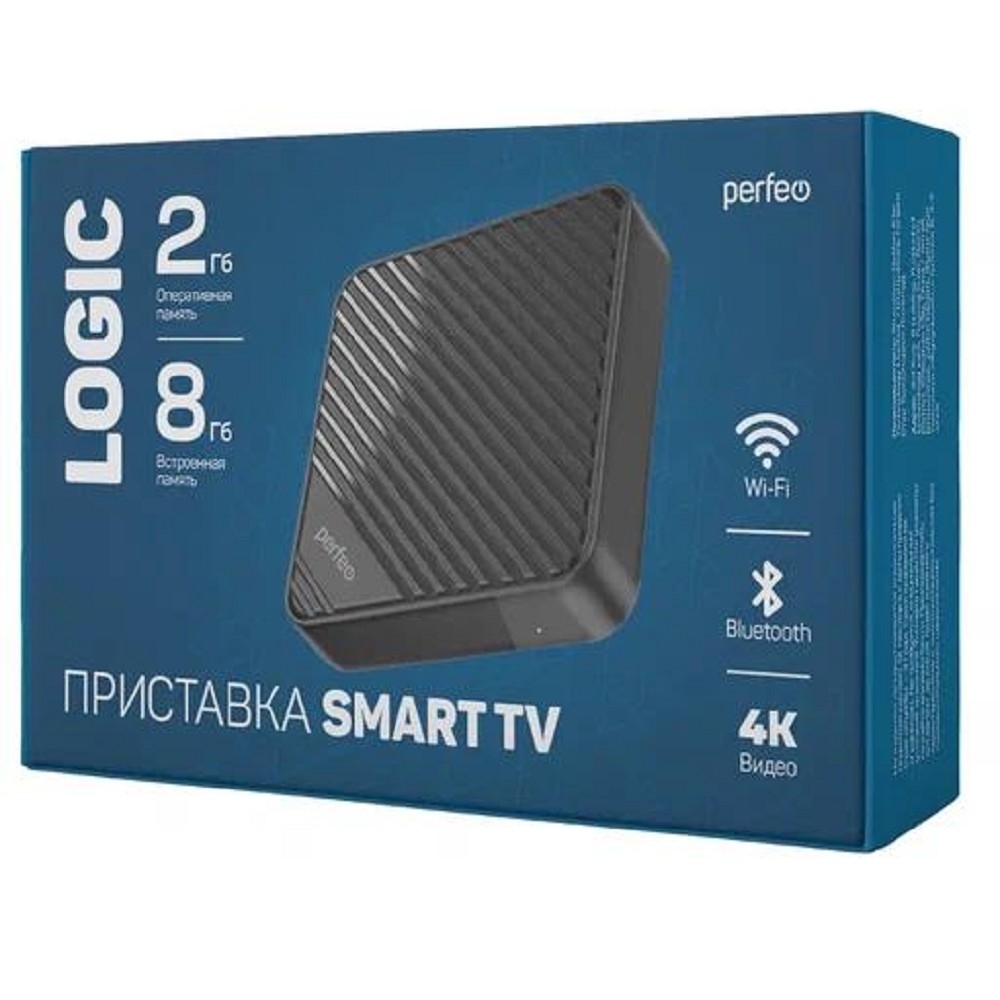 ТВ-приставка Perfeo PF_A4554, Allwinner H313, Android 10, 2/8GB, Bluetooth