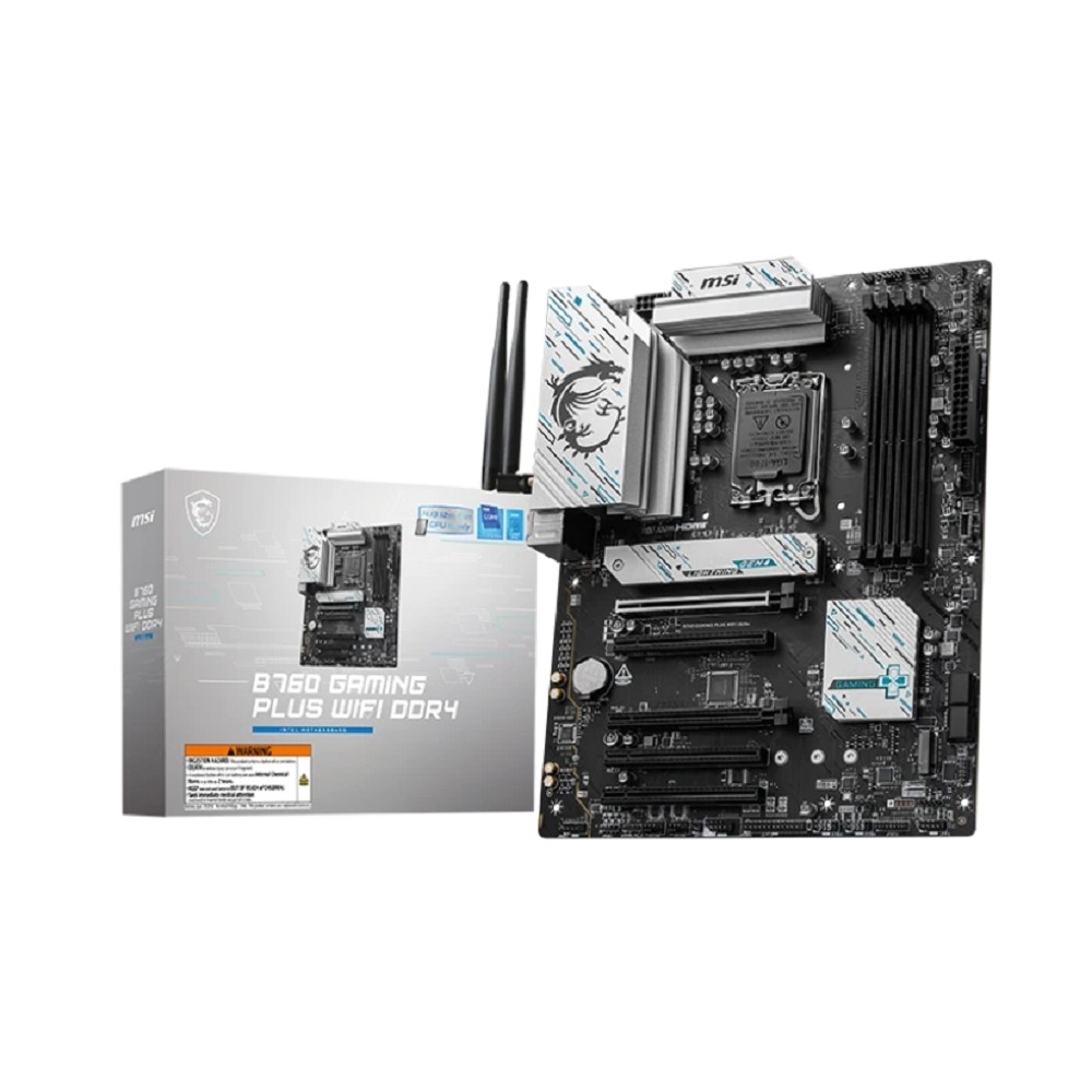 Материнская плата MICROSTAR MSI B760 GAMING PLUS WIFI DDR4, LGA1700, DDR4, ATX