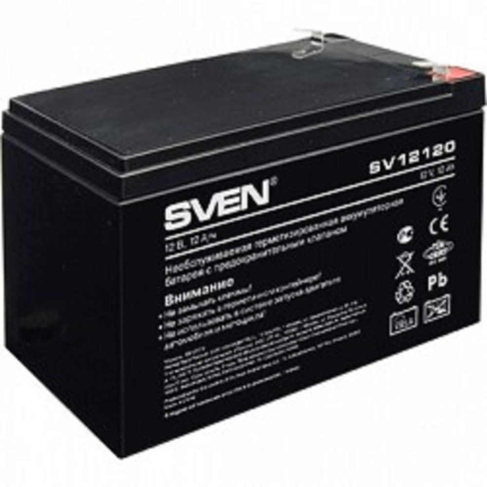 Аккумулятор SVEN SV-0222012, 12В, 12Ач