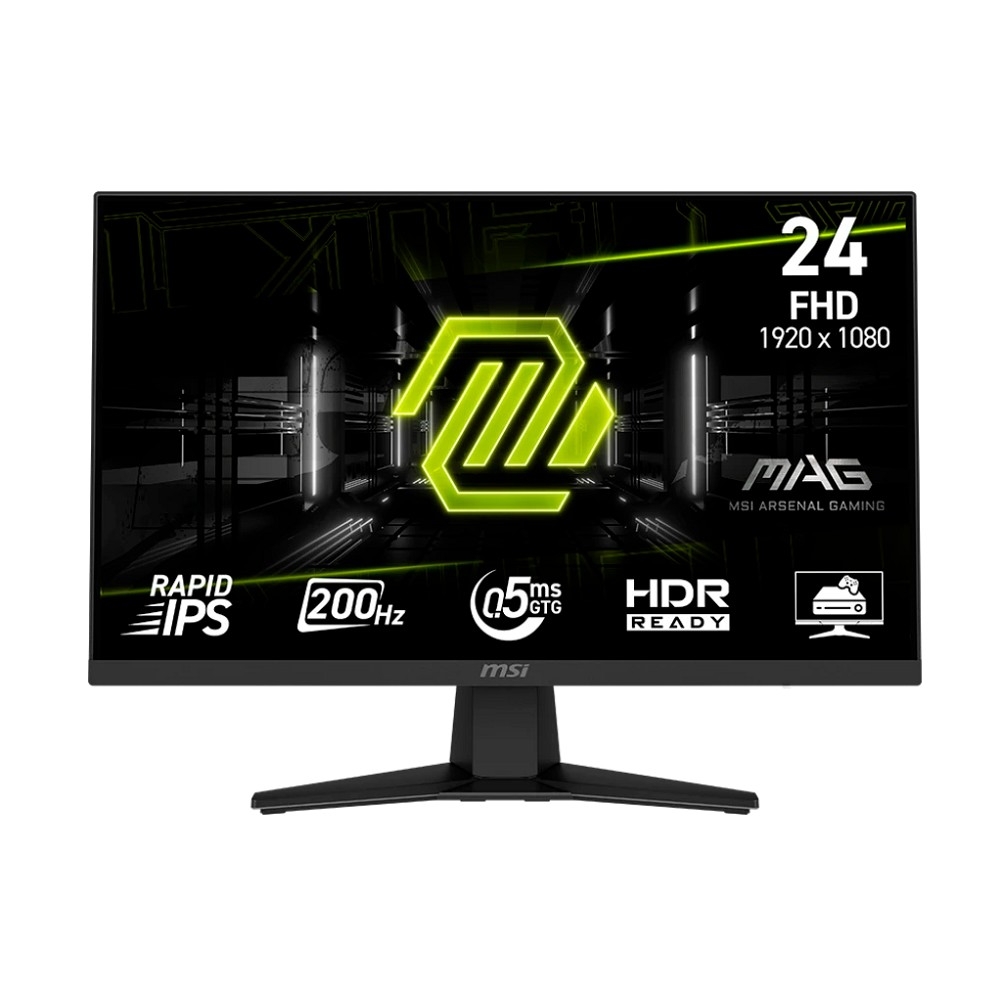 Повреждение упаковки MSI MAG 23.8" 244F {IPS 1920x1080 200Hz 0.5ms 1000:1 300cd 178/178 HDMI2.0 DisplayPort1.2 Tilt VESA Black}