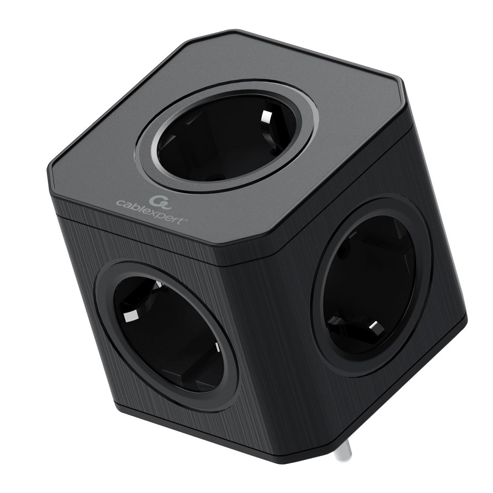Сетевой фильтр Cablexpert CUBE-5-16-B, 5 розеток, 16А, 4кВт