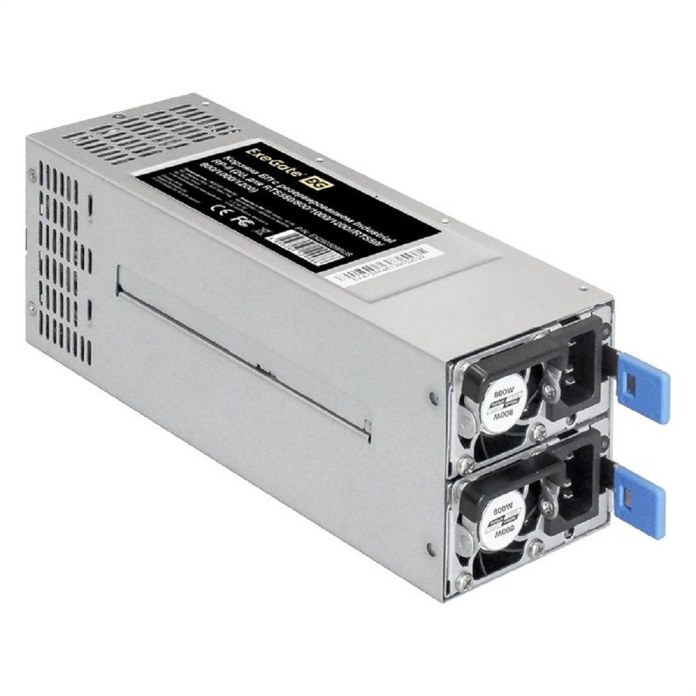 Блок питания ExeGate EX292322RUS, 2U Redundant, 2×800W, 80 PLUS Platinum
