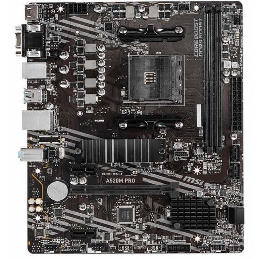 Материнская плата MicroStar A520M PRO, Socket AM4, DDR4, mATX