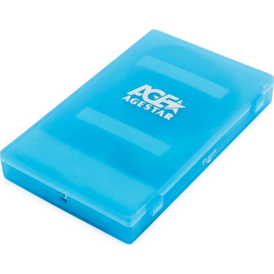 Внешний корпус AgeStar SUBCP1 (BLUE), 2.5" SATA HDD/SSD, USB 2.0, синий