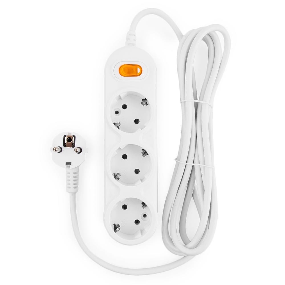 Удлинитель PowerCube PC-2-3M, 3м, 3 розетки, 10А
