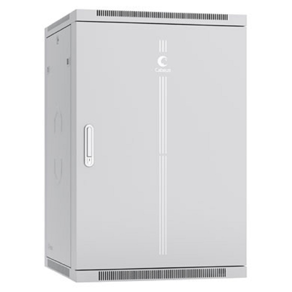 Шкаф телекоммуникационный настенный Cabeus SH-05F-18U60/45m-R, 18U, 600×450 мм, металлическая дверь, серый
