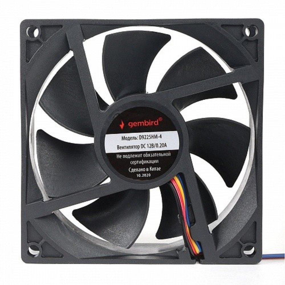 Вентилятор Gembird D9225HM-4, 92×92×25мм, 4-pin