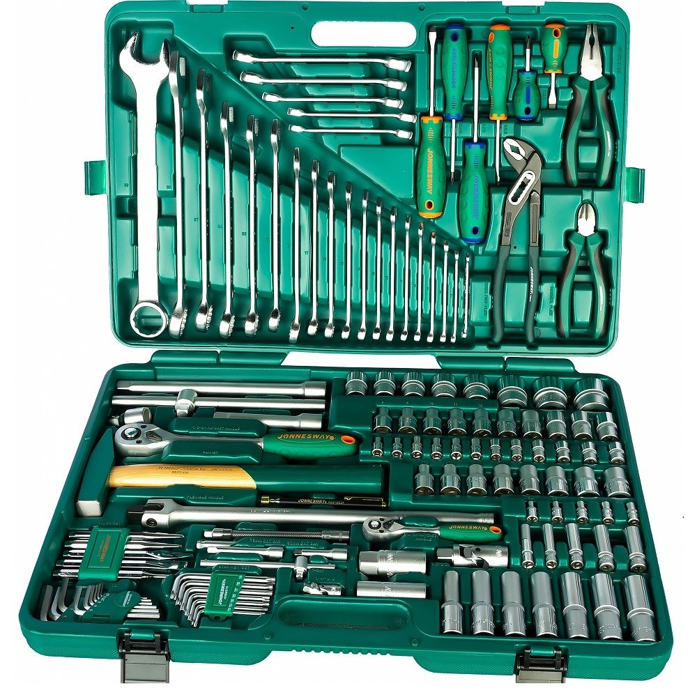 Набор инструмента JONNESWAY S04H524127S, 1/2" и 1/4" DR, 127 предметов