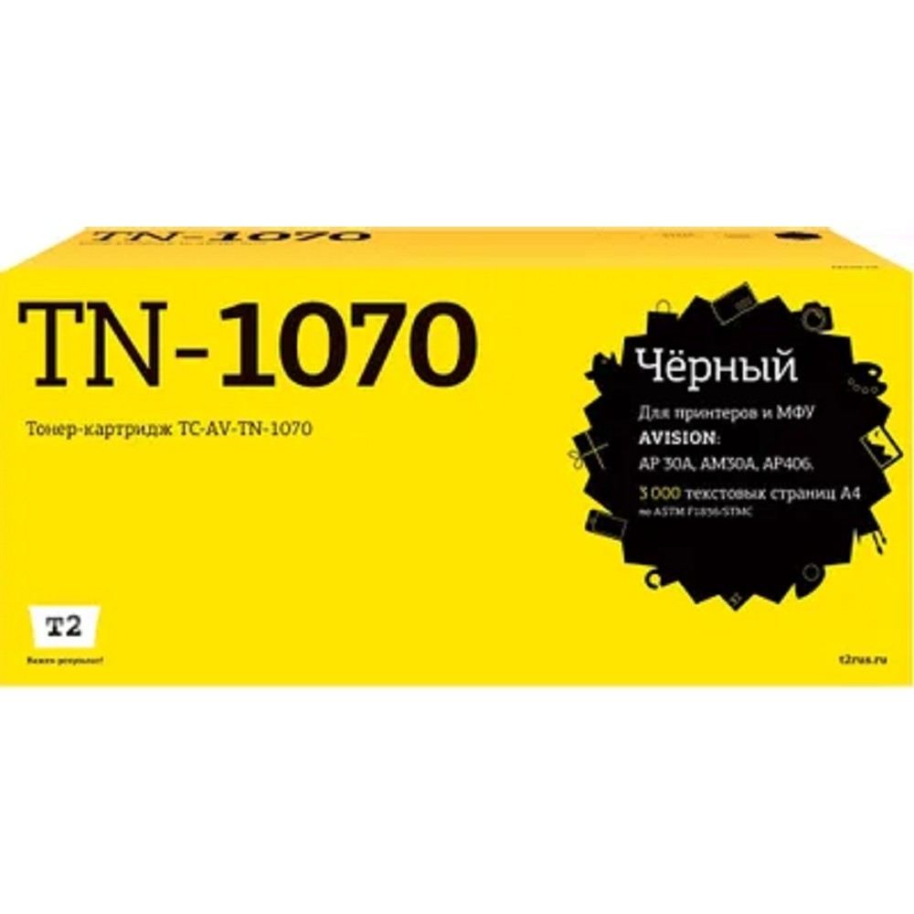 Картридж T2 TC-AV-TN-1070, для Avision, 3000стр, с чипом